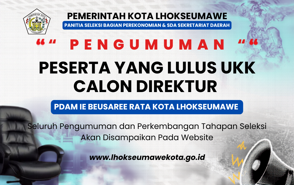 PENGUMUMAN LULUS UKK CALON DIREKTUR PDAM IBR 2026